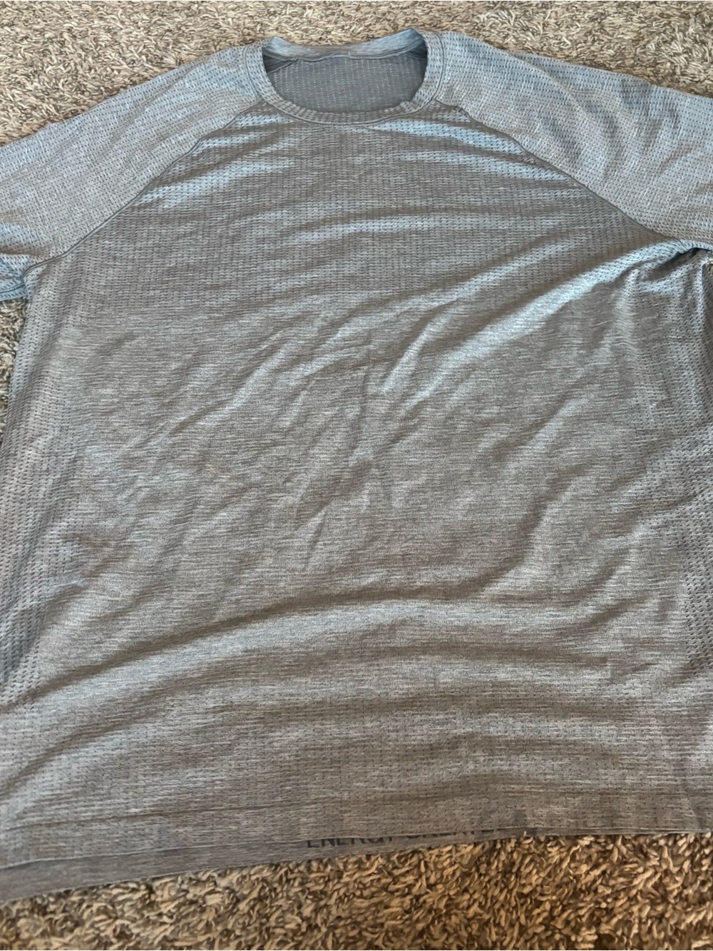 Men's Crewneck Short-Sleeve Shirt - Light Gray Lululemon swiftly xl